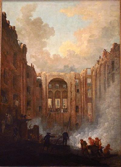 ROBERT, Hubert Incendie de lOpera china oil painting image